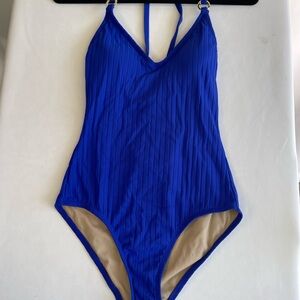 Kona Sol Vibrant Blue One-Piece Swimsuit
